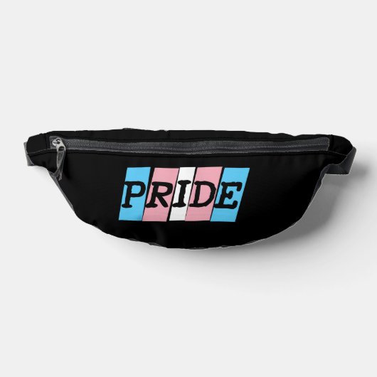 Transgender Pride text ファニーパック (レイダウン)