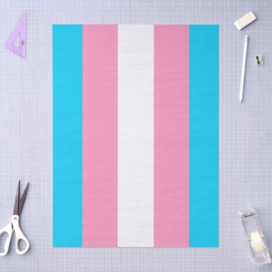  Transgender Stripes Flag Birthday 薄葉紙 (クラフト)