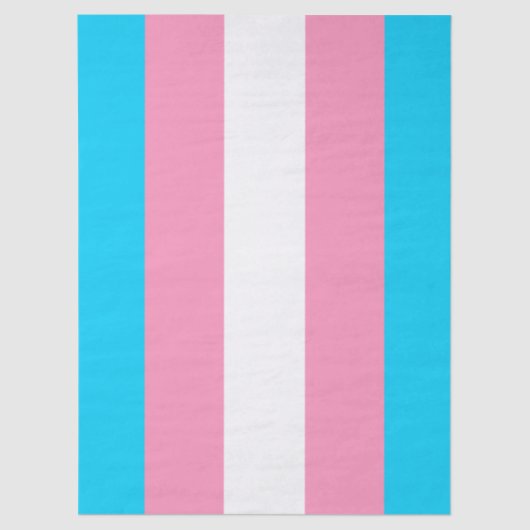  Transgender Stripes Flag Birthday 薄葉紙 (正面)