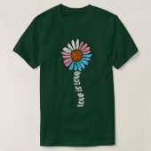 Transgender Sunflower Love Trans Pride Stuff Flag  Tシャツ (デザイン正面)