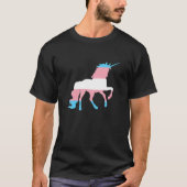 Transgender Unicorn - Trans Flag Pride LGBTQ Tee Tシャツ (正面)