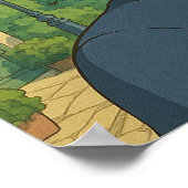 Transgender with Mohawk Anime Person | LGBTQIA+ ポスター (角)