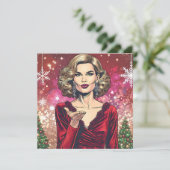 Transgender Woman Festive Christmas Poem シーズンカード (スタンド正面)