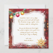 Transgender Woman Festive Christmas Poem シーズンカード (裏面)