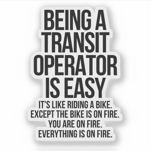 Transit operator シール (正面)