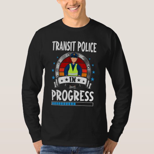 Transit Police In Progress Trainee Student Tシャツ (正面)