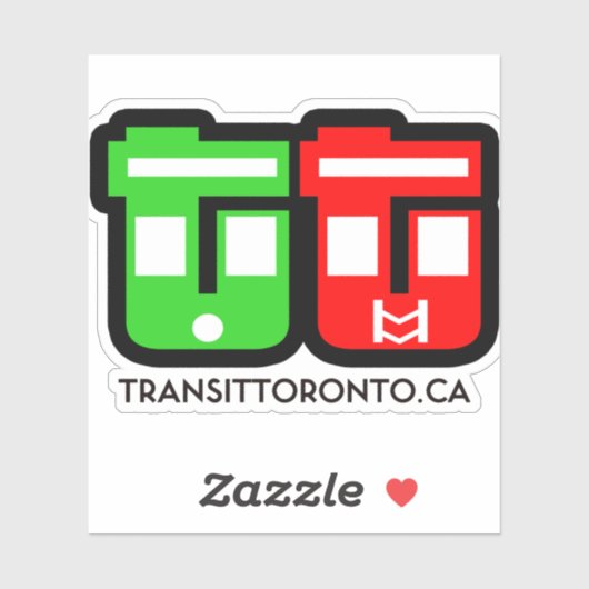Transit Torontoロゴステッカー シール (シート)