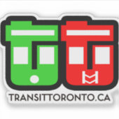 Transit Torontoロゴステッカー シール (正面)