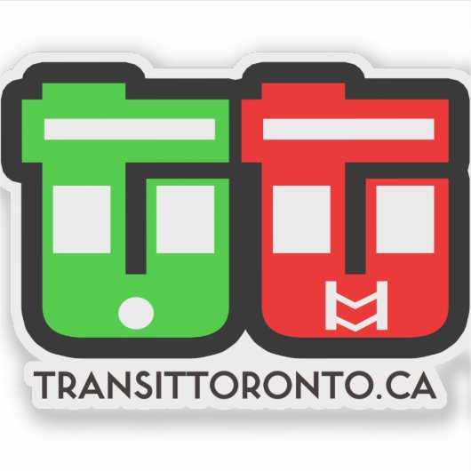 Transit Toronto Logo Sticker シール (正面)