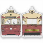 Transit Toronto PCC Front and Back Stickers シール (正面)
