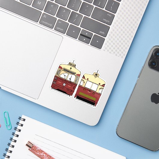 Transit Toronto PCC Front and Back Stickers シール (ノートパソコンとiPhone)