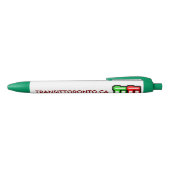 Transit Toronto Retractable Pen - Green 黒ボールペン (トップ)