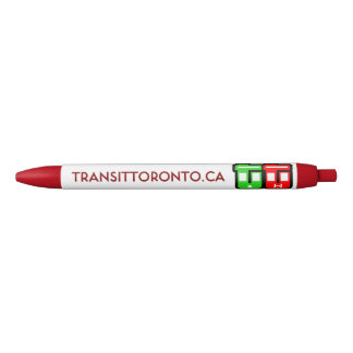 Transit Toronto Retractable Pen - Red 黒ボールペン