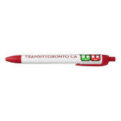 Transit Toronto Retractable Pen - Red 黒ボールペン (ボトム)