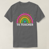 Transitional Kindergarten Teacher Rainbow Women TK Tシャツ (デザイン正面)