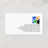 Translucent Electrician Signage Electricity 名刺 (裏面)