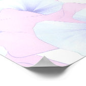 Translucent Flow Lace Wallpaper and Wall Decor ポスター (角)