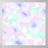 Translucent Flow Lace Wallpaper and Wall Decor ポスター (正面)