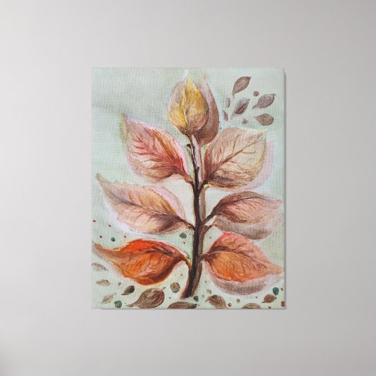 Translucent leaves キャンバスプリント (正面)