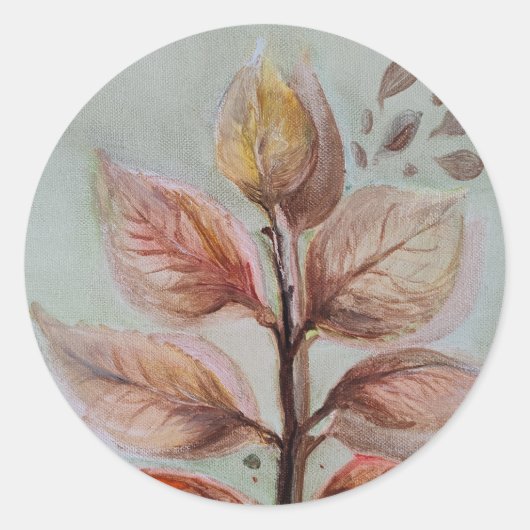 Translucent leaves ラウンドシール (正面)