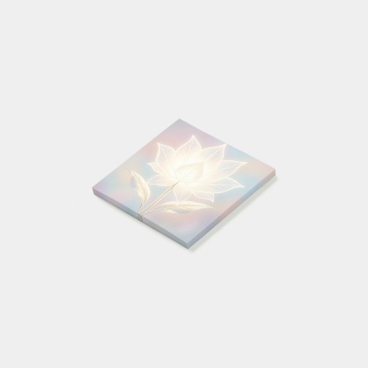 Translucent Lotus on Soft Background ポストイット (アングル)