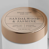 Translucent Minimalist Apothecary Candle Labels シール