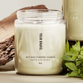 Translucent Modern Minimalist Clear Candle Labels シール