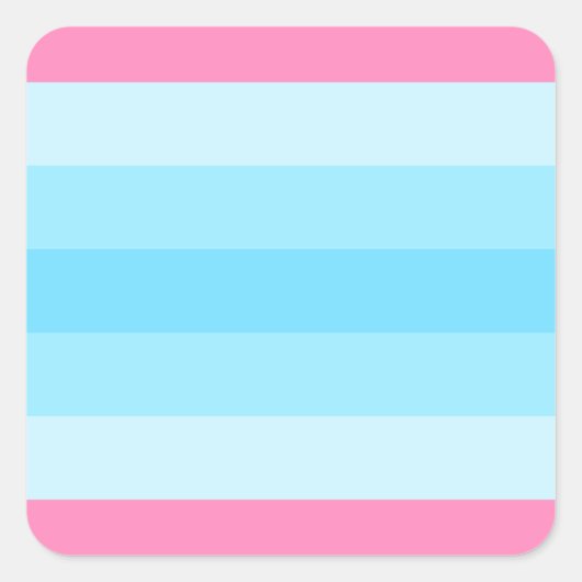 Transmasculine Pride Flag  スクエアシール (正面)