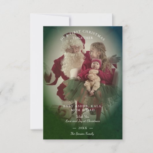 Transparency Effect Merry Christmas Photo Family (正面)