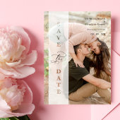 Transparency Photo Script Cut Paper Effect Wedding セーブザデート