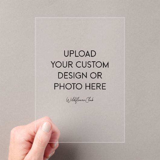 Transparent Acrylic Invitations アクリル招待状 (インサイチュ (ポータブル))