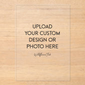 Transparent Acrylic Invitations アクリル招待状 (正面)