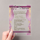 Transparent Acrylic Wedding Invitation  アクリル招待状 (インサイチュ (ポータブル))
