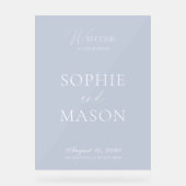 Transparent Acrylic Wedding Welcome Sign アクリルサイン (正面)