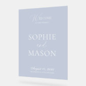 Transparent Acrylic Wedding Welcome Sign アクリルサイン (傾斜)