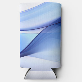 Transparent blue and lavender-colored forms スリム缶クーラー