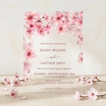  Transparent Cherry Blossom Wedding