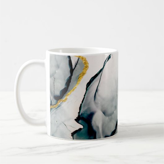 Transparent creativity. Abstract artwork. Trendy w コーヒーマグカップ (左)