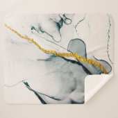 Transparent creativity. Abstract artwork. Trendy w シェルパブランケット (正面(横))
