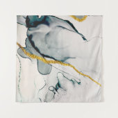 Transparent creativity. Abstract artwork. Trendy w タペストリー (正面(横))
