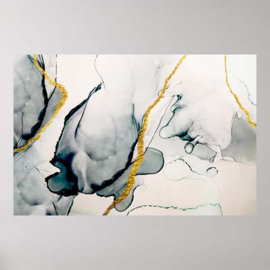 Transparent creativity. Abstract artwork. Trendy w ポスター (正面)
