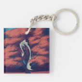 transparent dragon in tree キーホルダー (裏面)