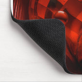 Transparent Glass Spheres and Checkerboard Floor  マウスパッド (コーナー)