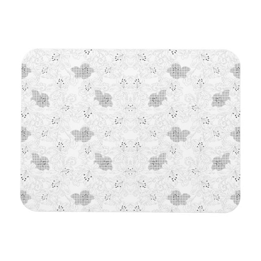 Transparent Grid Overlay – Editable PNG Texture マグネット (横)