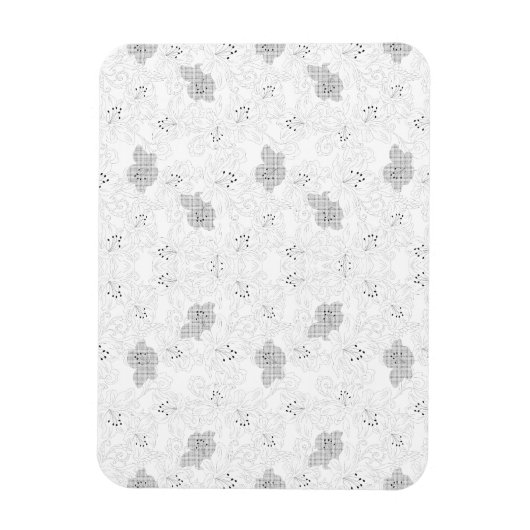 Transparent Grid Overlay – Editable PNG Texture マグネット (縦)