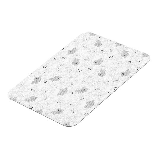 Transparent Grid Overlay – Editable PNG Texture マグネット (左側)