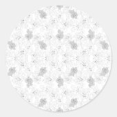 Transparent Grid Overlay – Editable PNG Texture ラウンドシール (正面)