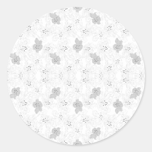 Transparent Grid Overlay – Editable PNG Texture ラウンドシール (正面)