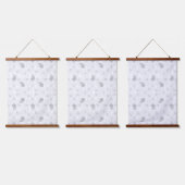 Transparent Grid Overlay – Editable PNG Texture 吊り下げ型タペストリー (トリプル)