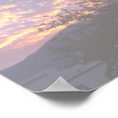 Transparent Purple Sunset Photo Family Tree Poster ポスター (角)